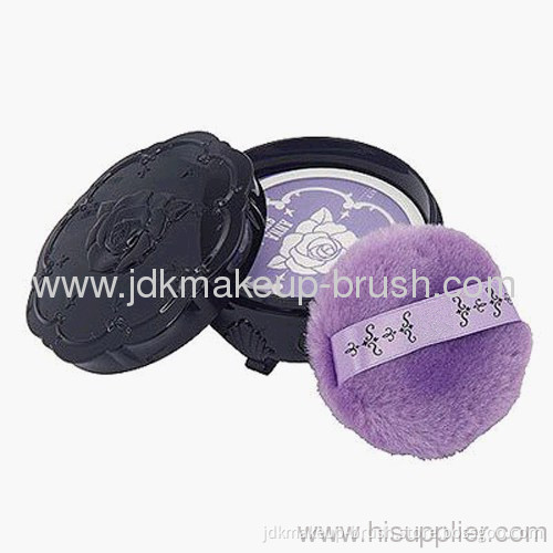 Beauty Cosmetic Powder Puff With Container 